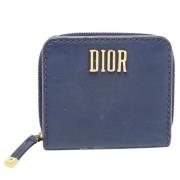 Dior Vintage Pre-owned Läder plnbcker Blue, Dam