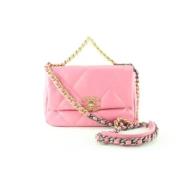 Chanel Vintage Förhandsägd Rosa Tyg Skulderväska Pink, Dam