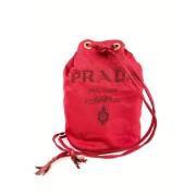 Prada Vintage Skulderväska som är begagnad Red, Dam