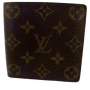 Louis Vuitton Vintage Förägda canvasplånböcker, brunt, monogram, bra s...