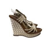 Bottega Veneta Vintage Pre-owned Sandals Beige, Dam