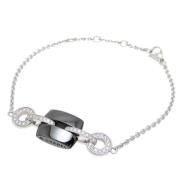 Chanel Vintage Pre-owned Silver Vitguld Armband Gray, Dam