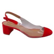 Aquazzura Pre-owned Pre-owned Mocka klackskor Red, Dam