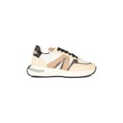 Alexander Smith Laminerade Sneakers med Kontrastinsatser White, Dam