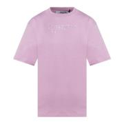 Msgm Stilren T-shirt för Män och Kvinnor Pink, Dam