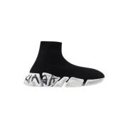 Balenciaga Vintage Pre-owned Tyg sneakers Black, Dam