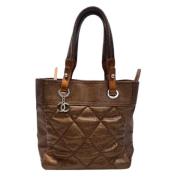 Chanel Vintage Pre-owned Canvas totevskor Brown, Dam