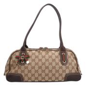 Gucci Vintage Pre-owned Canvas gucci-vskor Brown, Dam