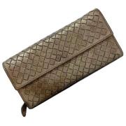 Bottega Veneta Vintage Förhandsägd Brun Läder Bottega Veneta Plånbok B...