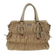 Prada Vintage Pre-owned Läder prada-vskor Beige, Dam