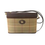 Burberry Vintage Pre-owned Canvas axelremsvskor Brown, Dam