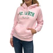 MC2 Saint Barth Rosa Sweaters med Huva och Ficka Pink, Dam