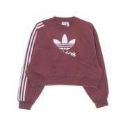 Adidas Maroon Kort Crewneck Sweatshirt - Streetwear Kollektion Brown, ...