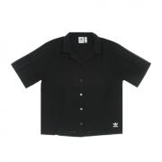 Adidas Avslappnad Passform Svart Streetwear T-Shirt Black, Dam