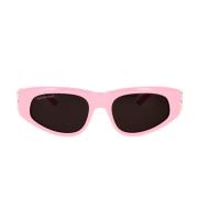 Balenciaga Vintage-inspirerade ovala solglasögon Pink, Dam