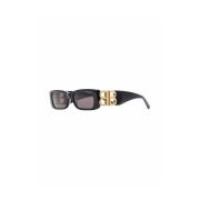 Balenciaga Dynasty Rectangle Sunglasses Black, Dam