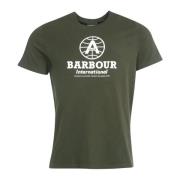 Barbour A7 Biker Grafisk T-shirt Green, Herr