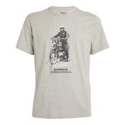 Barbour Vintage-inspirerad Albie T-shirt Gray, Herr