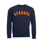 Barbour Vintage Logo Crew Sweatshirt Blue, Herr