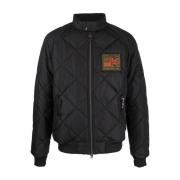 Barbour International Quiltad Merchant Bomber Black, Herr