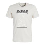 Barbour Steve McQueen Motorcykeltryck T-Shirt Beige, Herr