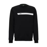 Boss Bomullsblandning Sweatshirt Black, Herr