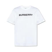 Burberry T-shirt med logotyptryck White, Dam