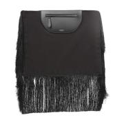 Burberry Olympia Fringe Detail Clutch Väska Black, Dam