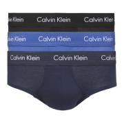 Calvin Klein Herr 3-Pack Briefs, Svart, Kobolt, Blå Gray, Herr