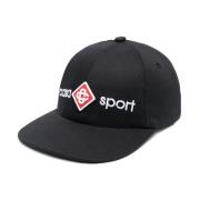 Casablanca Logo Cap för Sportig Stil Black, Herr