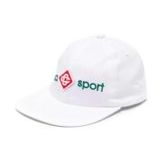 Casablanca Broderad Sport Logo Keps White, Herr