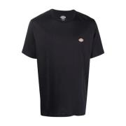 Dickies Svart Logo-Print Bomull T-Shirt Black, Herr
