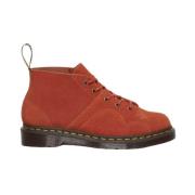 Dr. Martens Suede Monkey Boots Rust Tan Brown, Herr