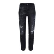 Dsquared2 Cool Girl Straight Jeans Black, Dam