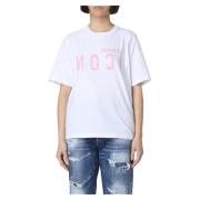 Dsquared2 Ikonisk T-shirt för kvinnor: Höj din modegame! White, Dam