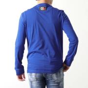 Dsquared2 Blå Långärmad T-shirt med Twins Peak Logo för Herrar Blue, H...
