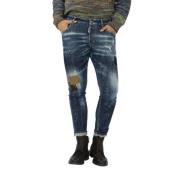 Dsquared2 Slim-fit Skater Patch Cowboy Jeans Blue, Herr