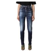 Dsquared2 Smickrande Passform Skinny Jeans Blue, Dam