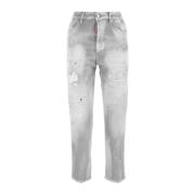 Dsquared2 Stiliga Straight Jeans Kollektion Gray, Dam