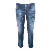 Dsquared2 Jennifer Cropped Slim-fit Jeans Blue, Dam