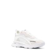 Dsquared2 Lyxiga Suede Panel Chunky Sneakers White, Herr