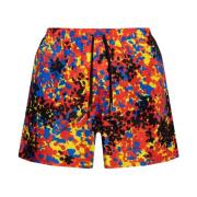 Dsquared2 Badshorts med logotyp Orange, Herr