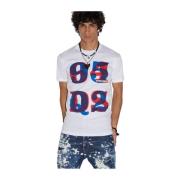 Dsquared2 Vit Dsq2 T-shirt med Logo White, Herr