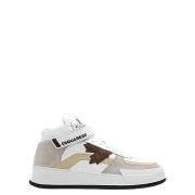 Dsquared2 Läder och Mocka Herr Sneakers White, Herr