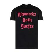 Dsquared2 Logo Print T-Shirt - Svart Black, Herr