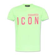 Dsquared2 T-shirt med logotyp Green, Herr