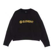 Element Svart Logic Crew Sweatshirt för Kvinnor Black, Dam