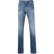 Emporio Armani Slim-fit Denim Jeans Uppgradera Klassisk 5-Ficka Blue, ...