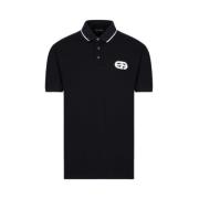 Emporio Armani Klassisk Polo Tröja Black, Herr