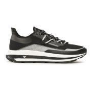 Emporio Armani Svarta/Silver Herr Sneakers från EA7 Black, Herr